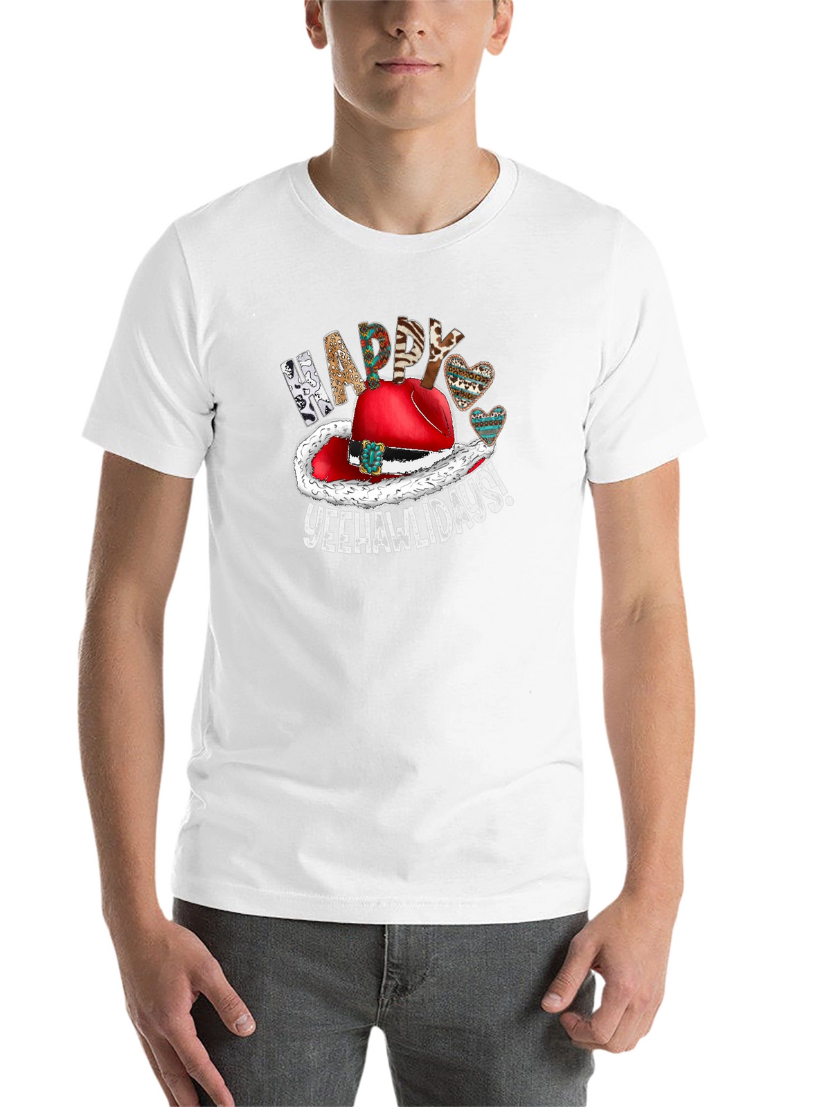 Festive Yeehawlidays Graphic Tee