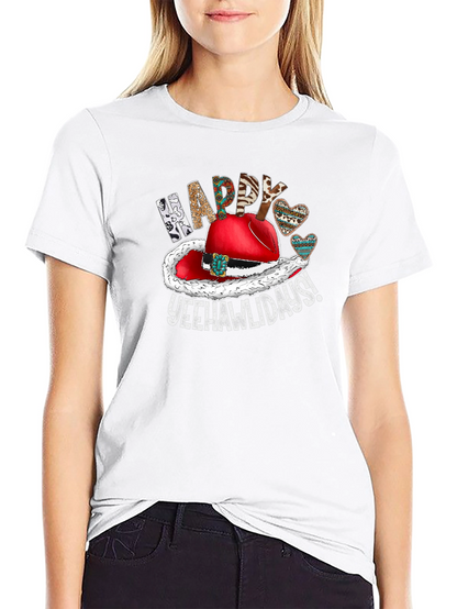 Festive Yeehawlidays Graphic Tee