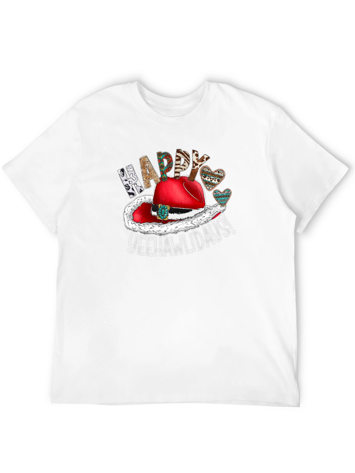 Festive Yeehawlidays Graphic Tee