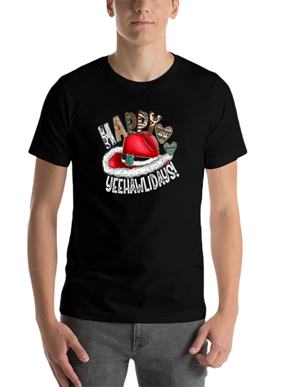Festive Yeehawlidays Graphic Tee