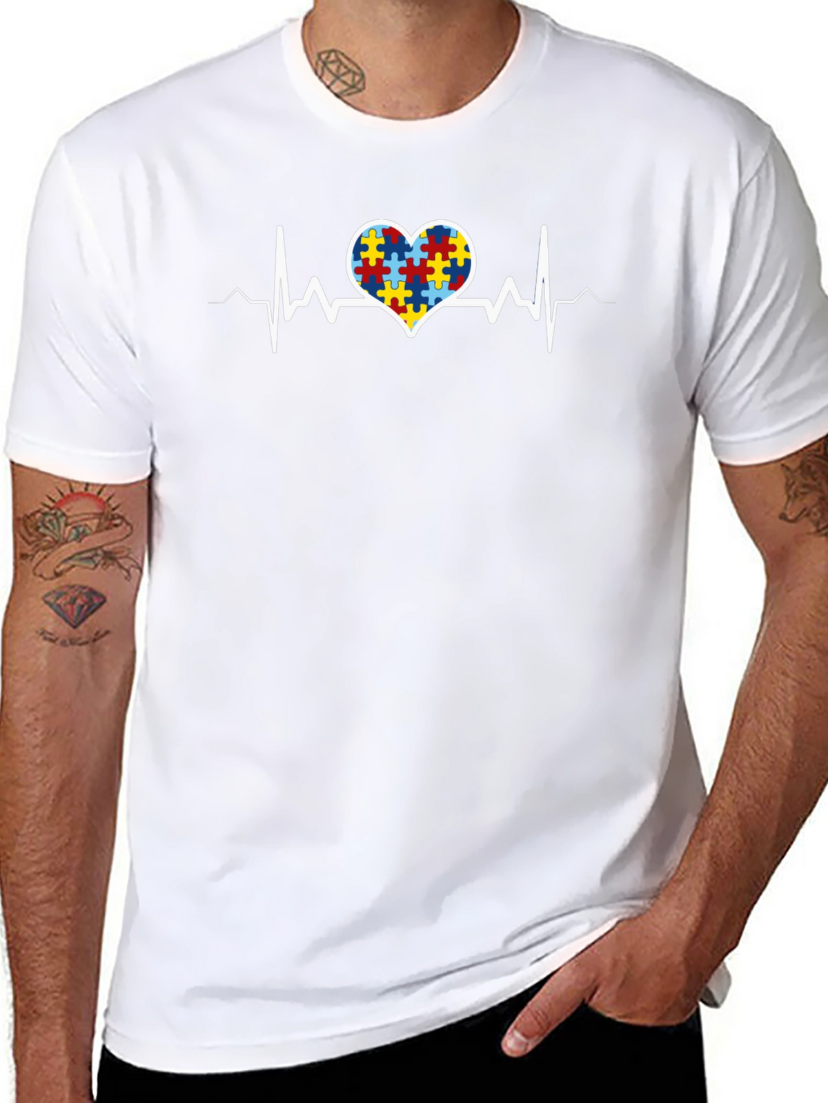 Autism Awareness Heartbeat T-Shirt