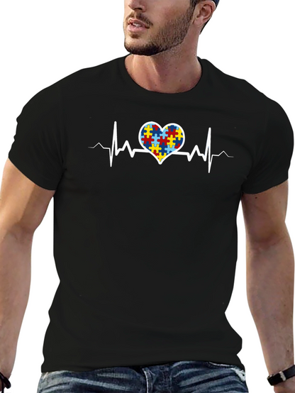 Autism Awareness Heartbeat T-Shirt