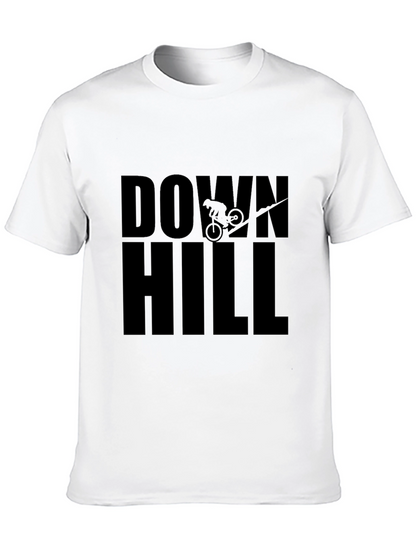 Downhill Mountain Biking Black T-Shirt