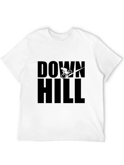 Downhill Mountain Biking Black T-Shirt