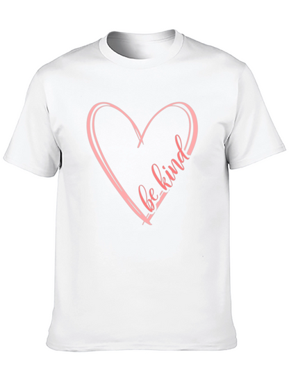 Be Kind Heart Graphic Black T-Shirt