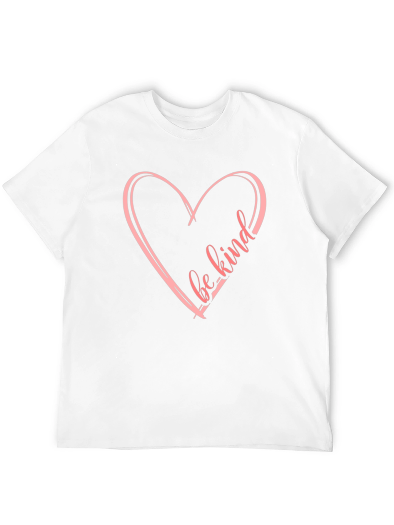 Be Kind Heart Graphic Black T-Shirt