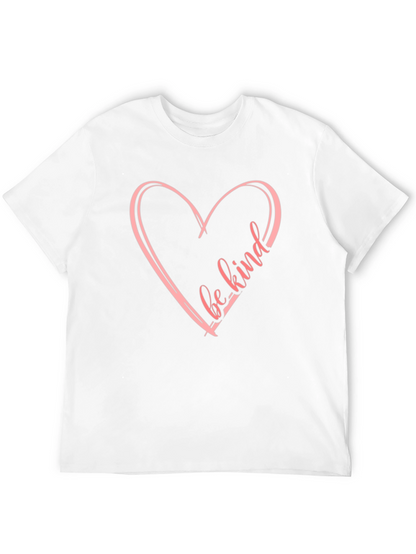 Be Kind Heart Graphic Black T-Shirt