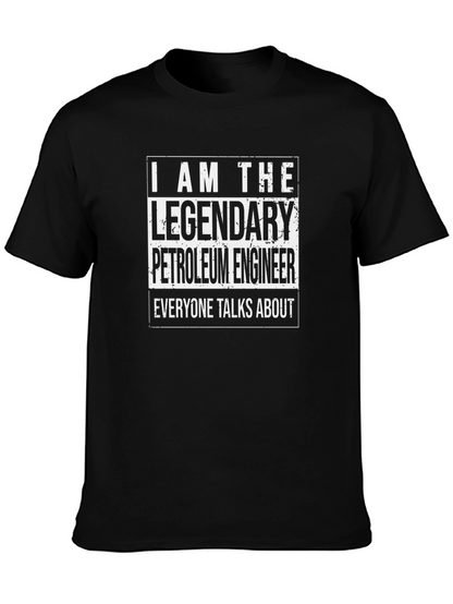 Legendary Petroleum Engineer Black T-Shirt