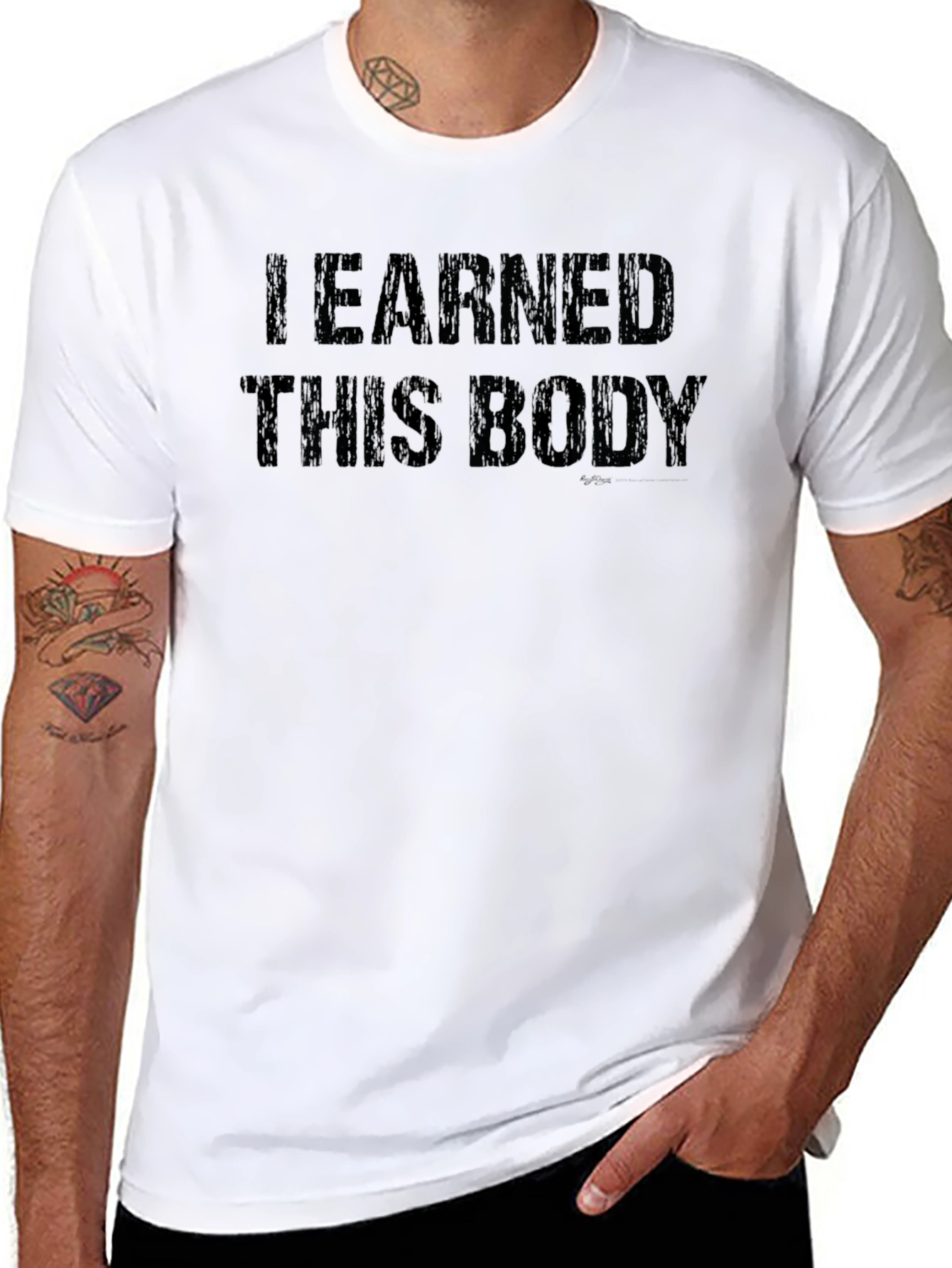 I Earned This Body Black Graphic Tee