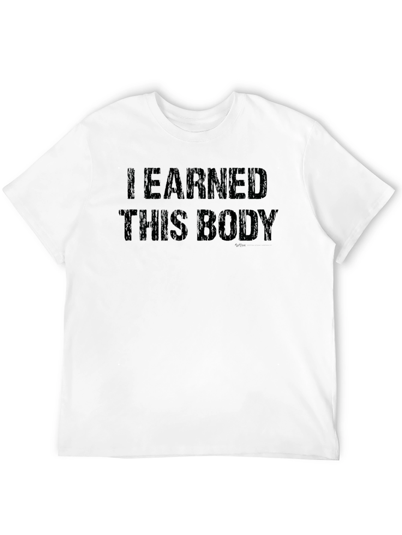 I Earned This Body Black Graphic Tee