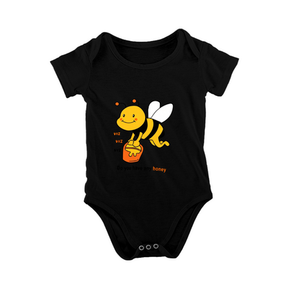 Do You Have Any Honey Cute Bumble Bee Cartoon Baby Romper