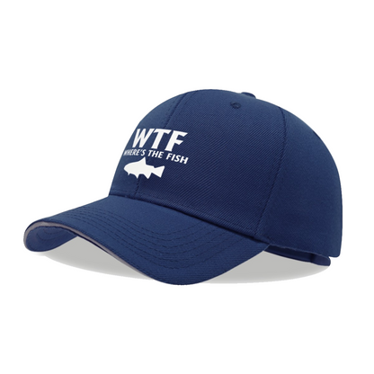Funny WTF Where¡¯s The Fish Multi-Color Fishing Sandwich Baseball Cap