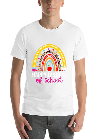 Happy Last Day of School Rainbow Teacher T-Shirt