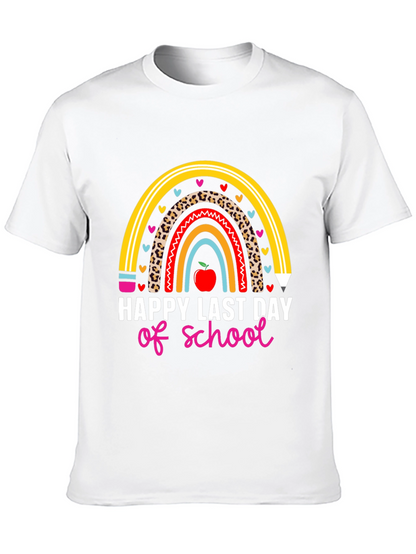Happy Last Day of School Rainbow Teacher T-Shirt