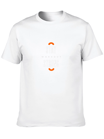 Stay Workout Strong Black T-Shirt