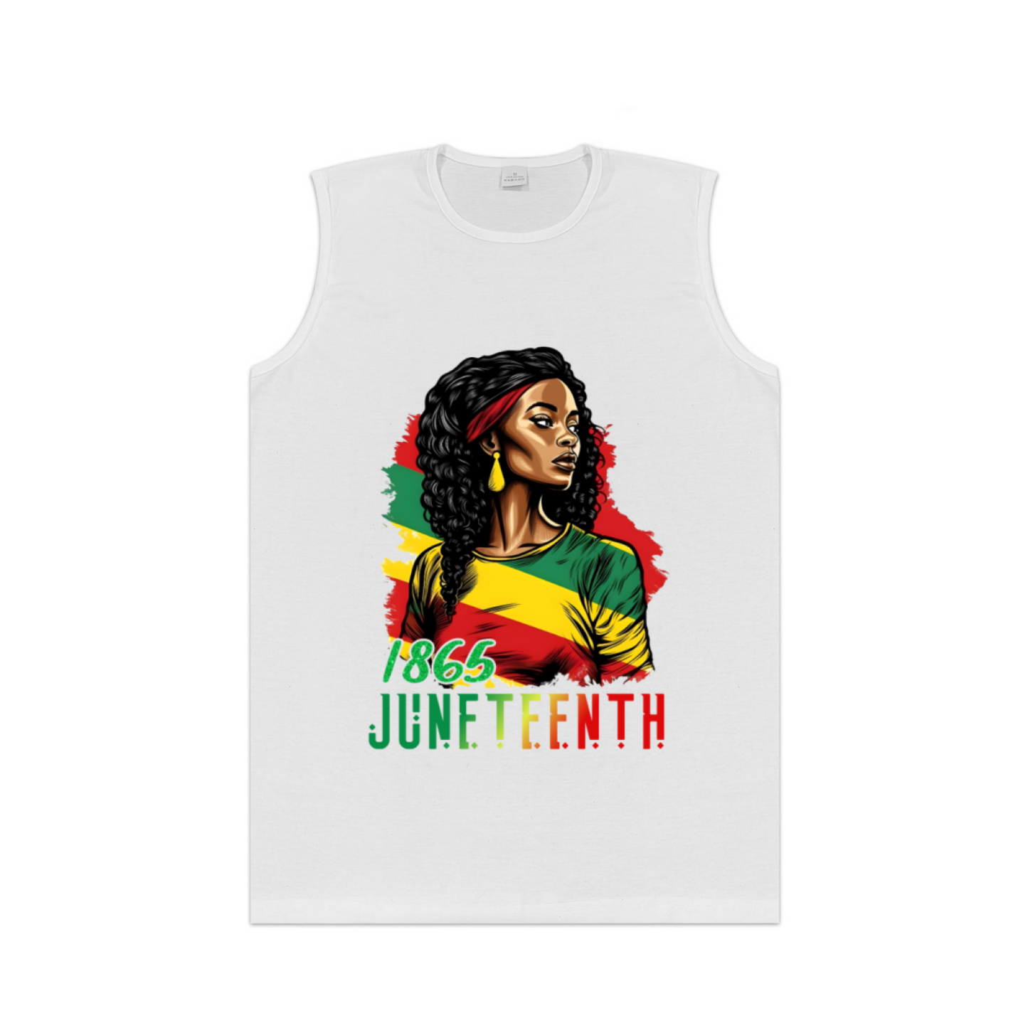 1865 Juneteenth African Beauty Mens Tank Shirt