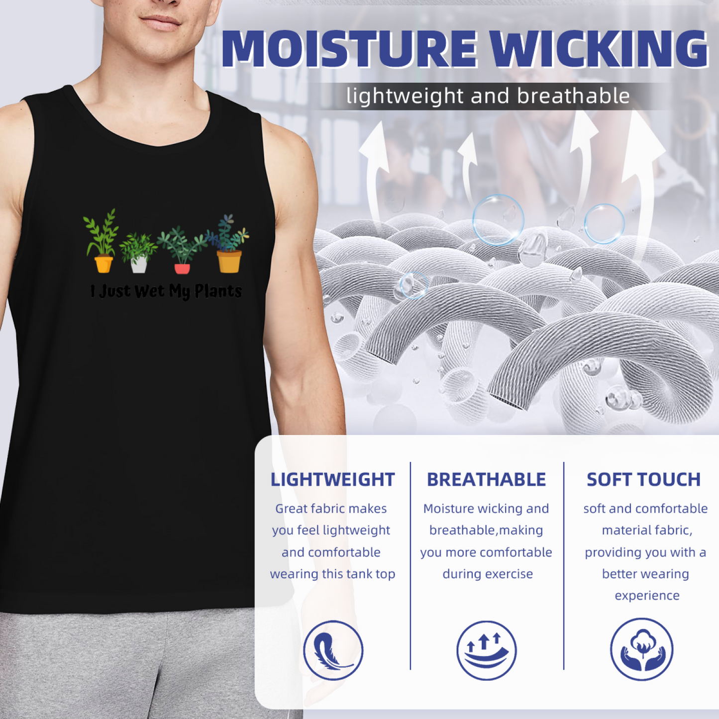 I Just Wet My Plants Funny Plant Parent Tank Top