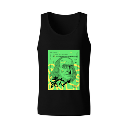 Street Pop Art Benjamin Franklin Graphic Sleeveless Shirt