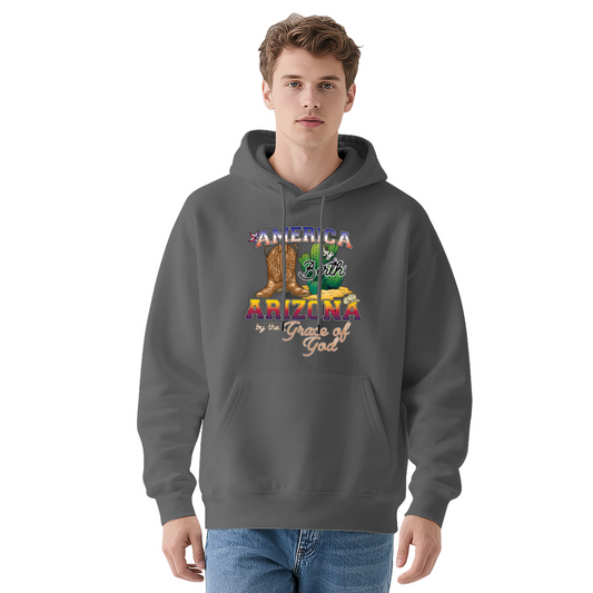 America Arizona Cowboy Retro Hoodie, Warm Outdoor Pullover
