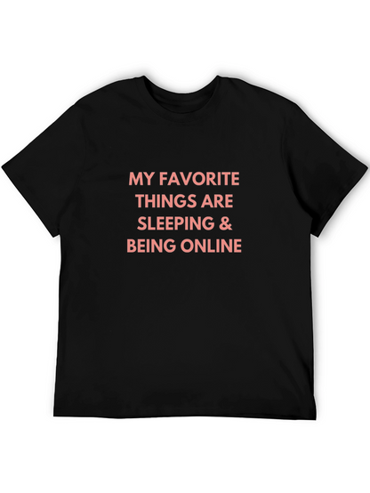 Funny Sleeping & Online T-Shirt