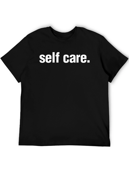Self Care Statement Tee - Black Comfort