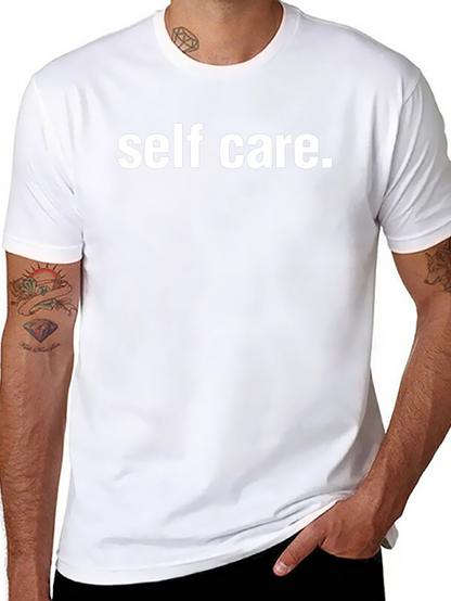 Self Care Statement Tee - Black Comfort