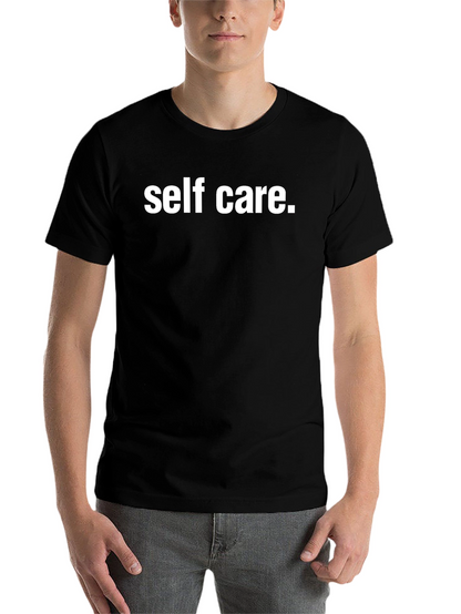 Self Care Statement Tee - Black Comfort