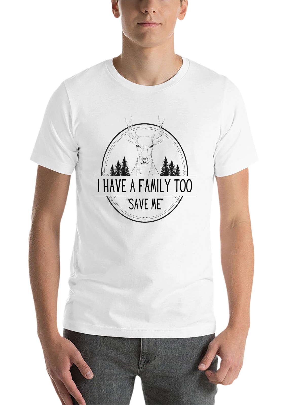 I Have A Family Too Save Me Black T-Shirt