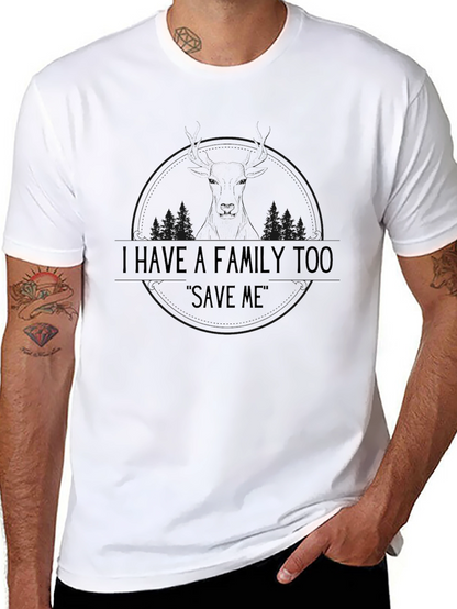 I Have A Family Too Save Me Black T-Shirt