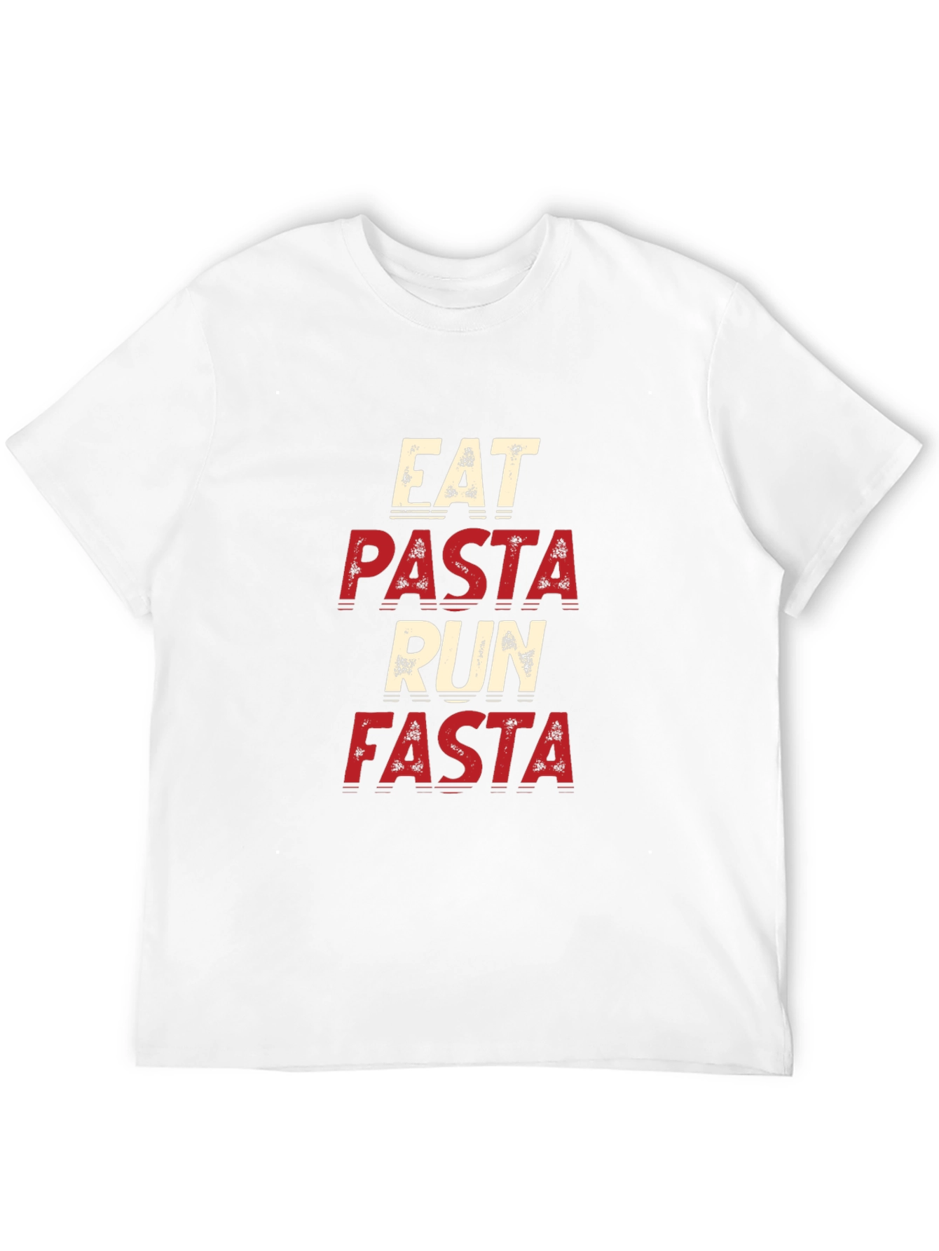 Eat Pasta Run Fasta Black T-Shirt