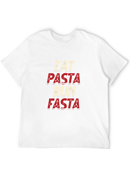 Eat Pasta Run Fasta Black T-Shirt