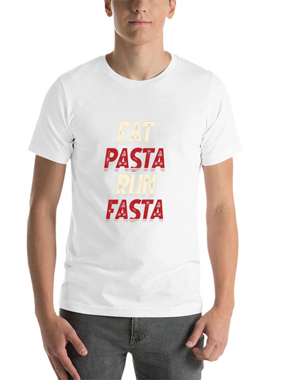 Eat Pasta Run Fasta Black T-Shirt