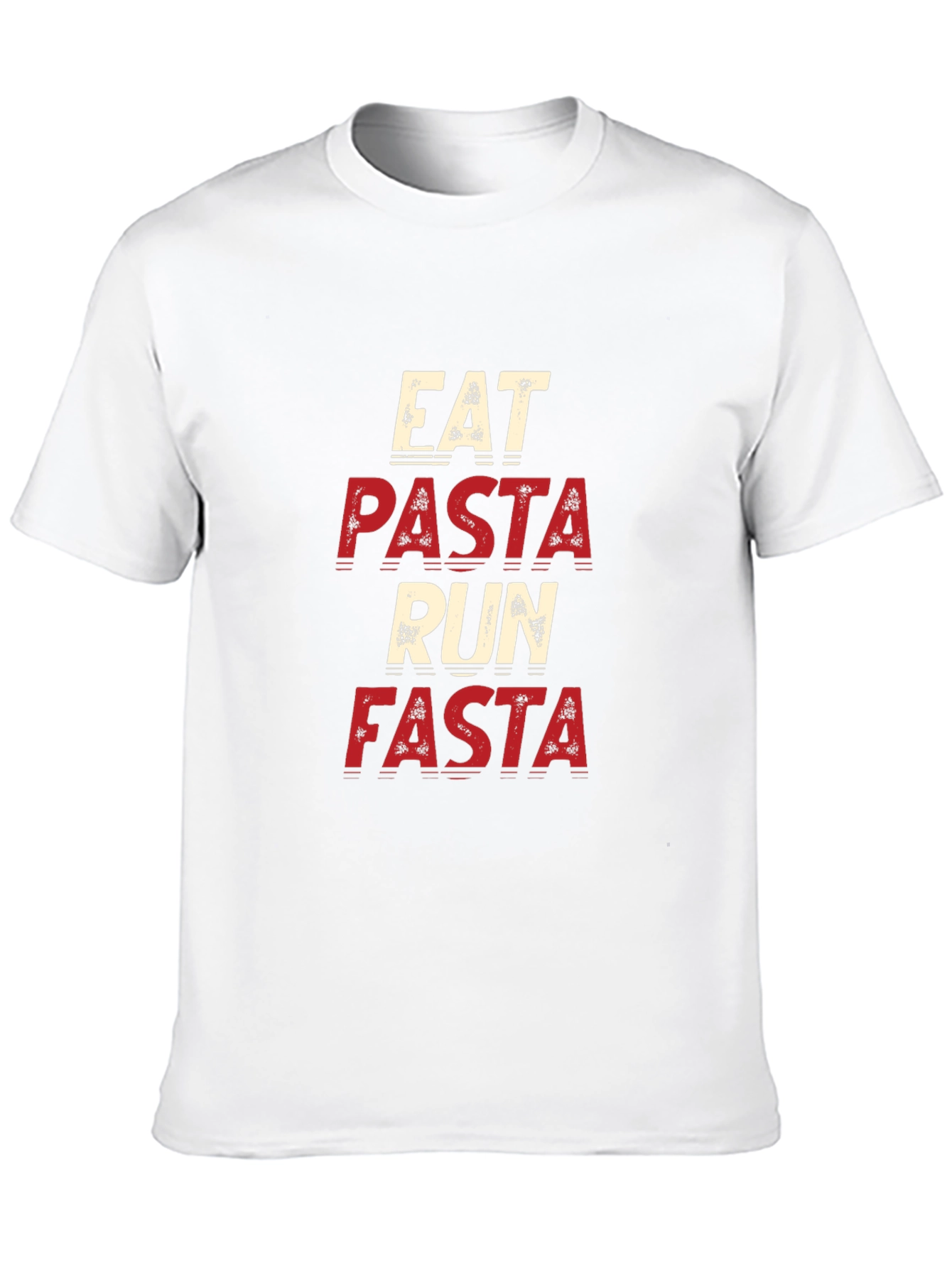 Eat Pasta Run Fasta Black T-Shirt