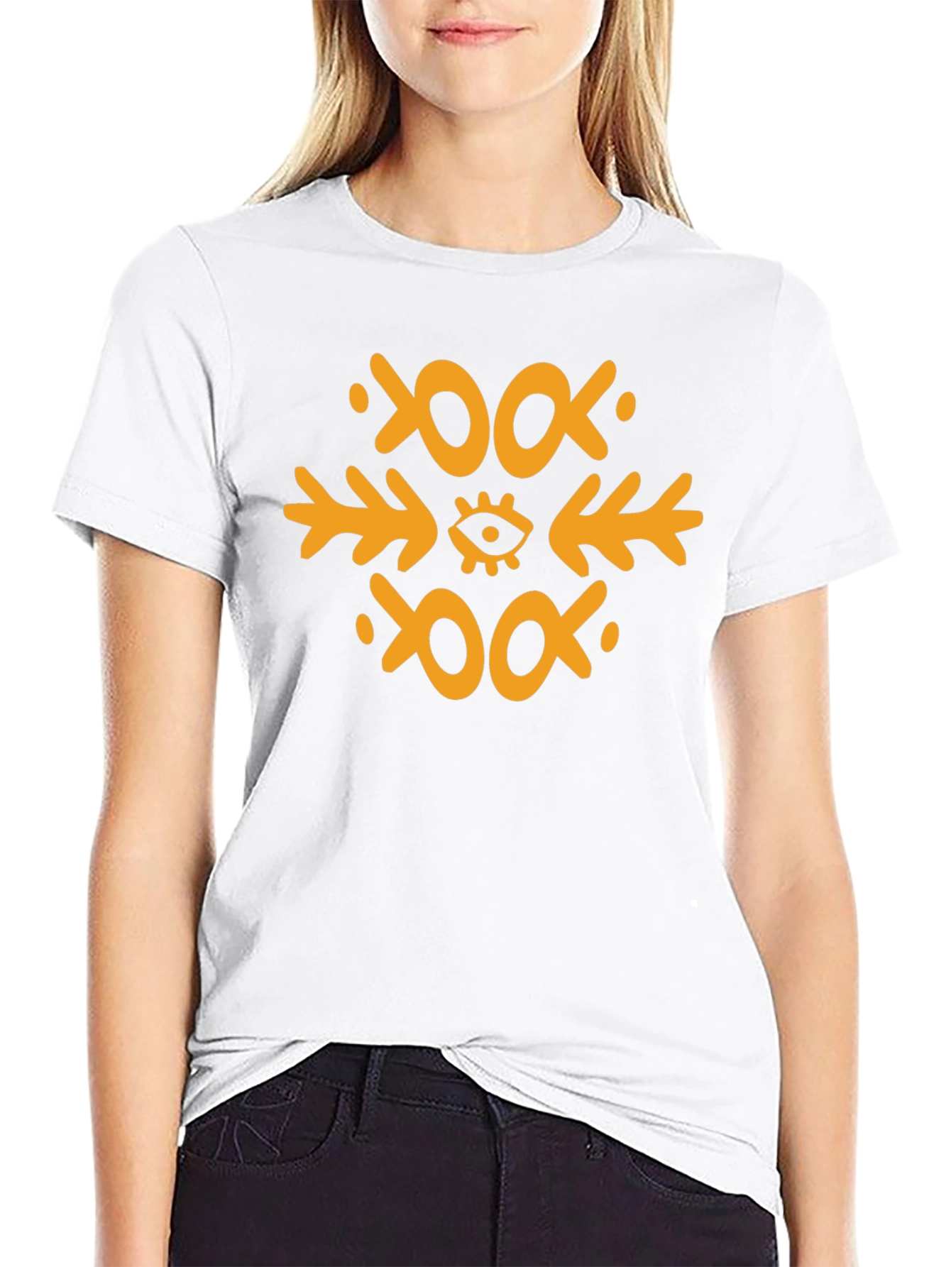 Eye Symbol Graphic Tee - Black