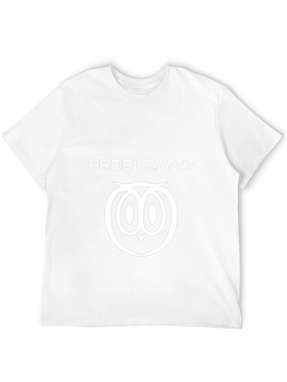 Problem Owl Graphic T-Shirt - Black Cotton Tee