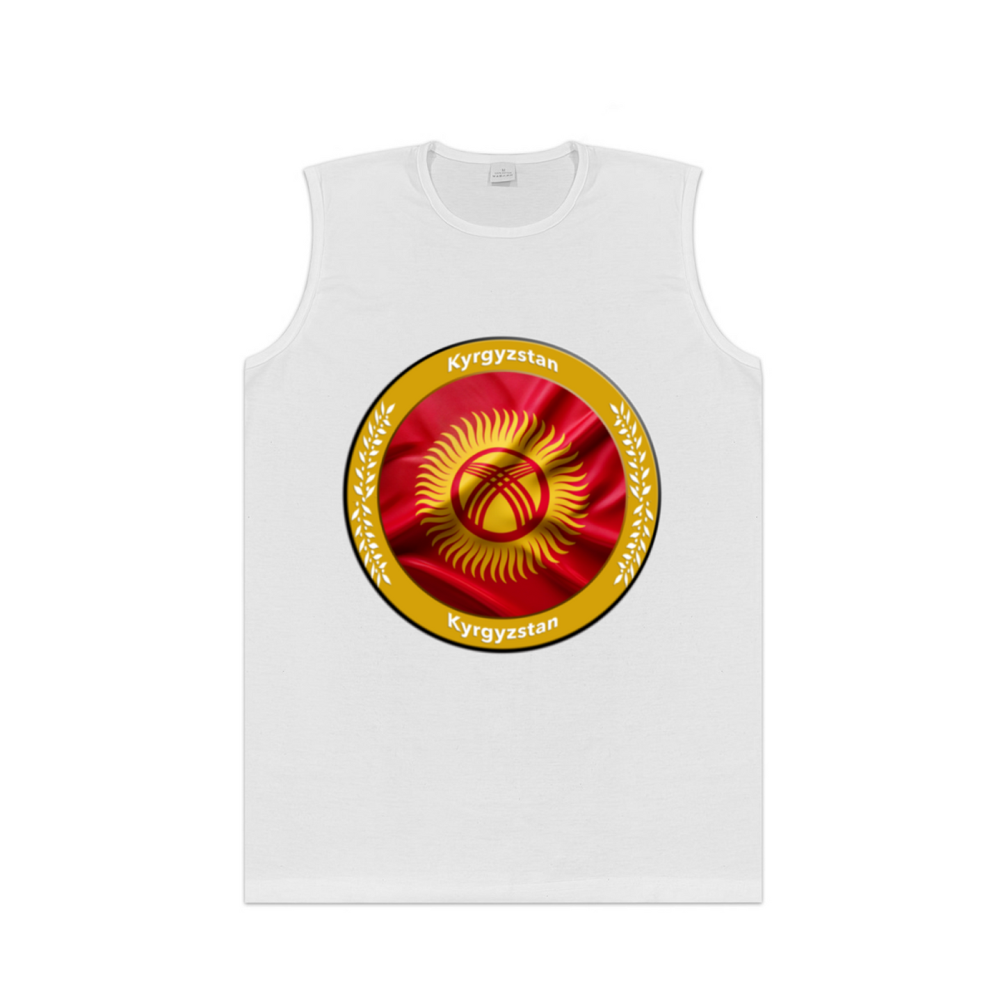 Kyrgyzstan National Flag Emblem Patriotic Mens Vest