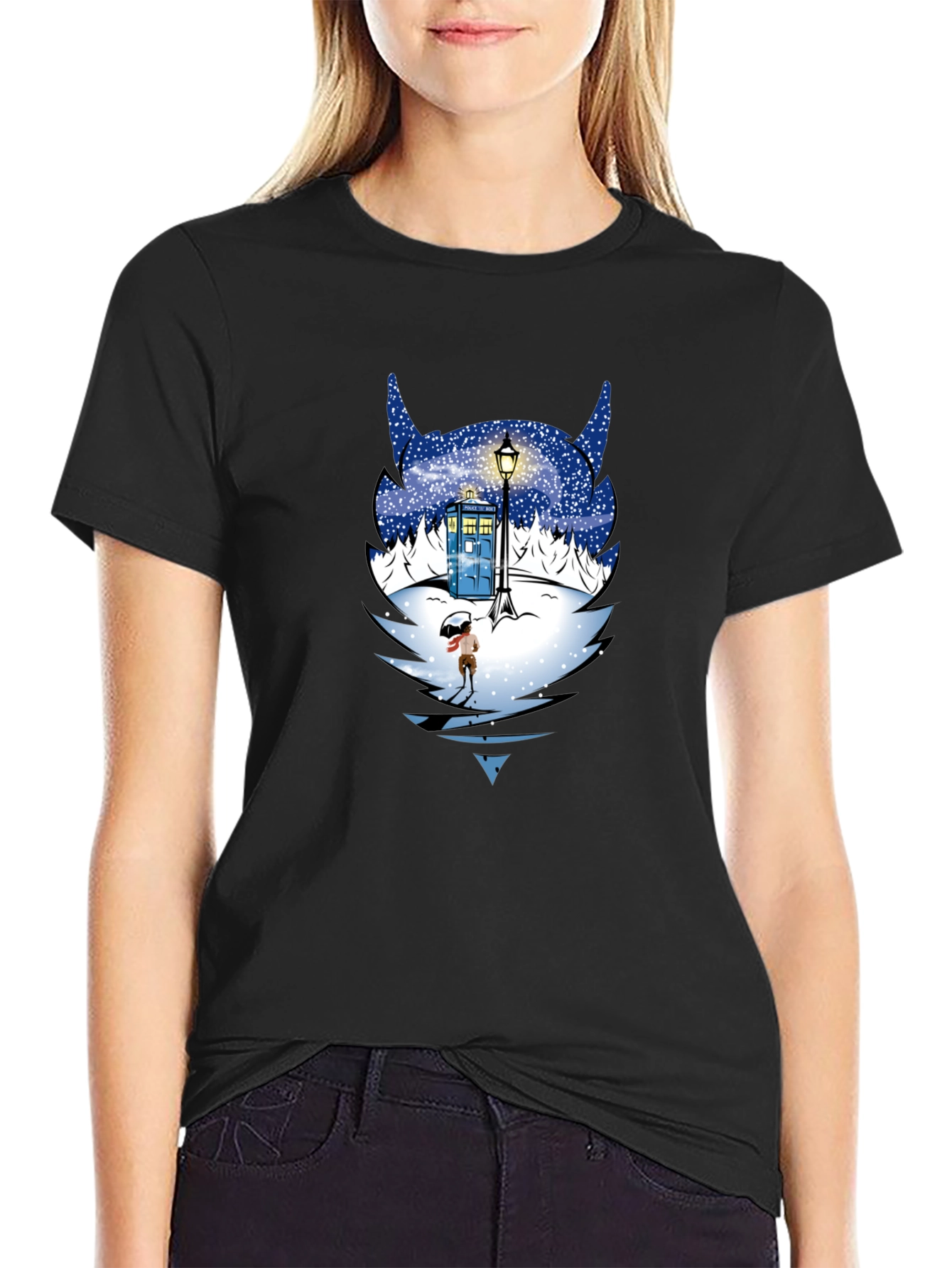 Doctor Who Winter Tardis T-Shirt
