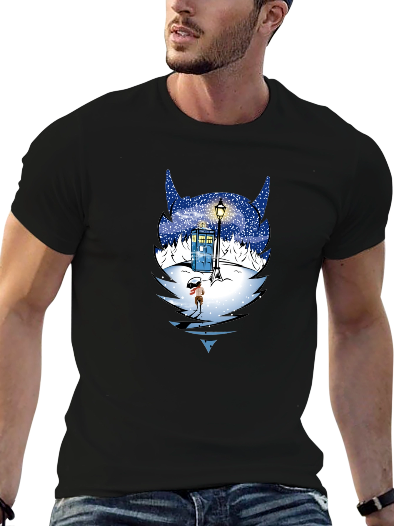 Doctor Who Winter Tardis T-Shirt