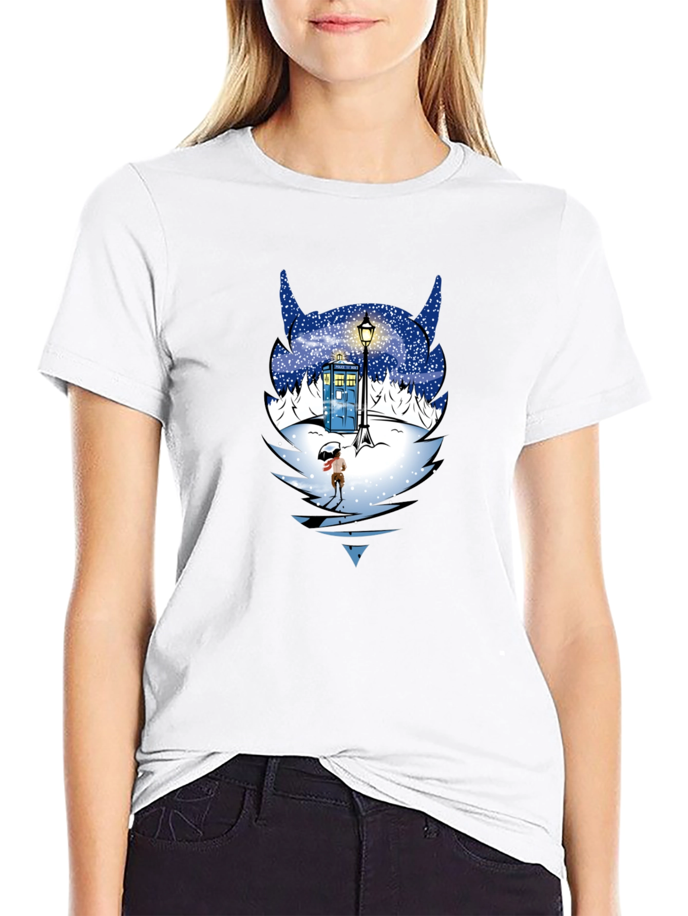 Doctor Who Winter Tardis T-Shirt