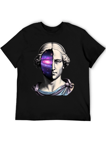 Galaxy Bust T-Shirt - Cosmic Artistic Tee