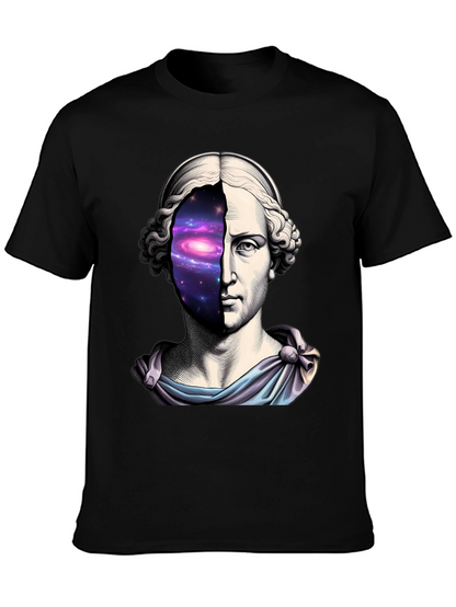 Galaxy Bust T-Shirt - Cosmic Artistic Tee