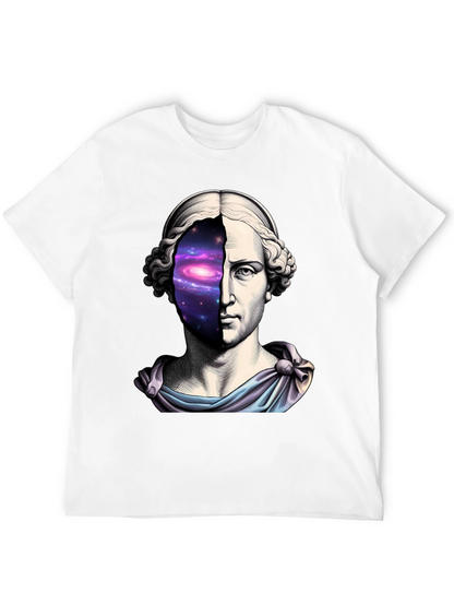 Galaxy Bust T-Shirt - Cosmic Artistic Tee