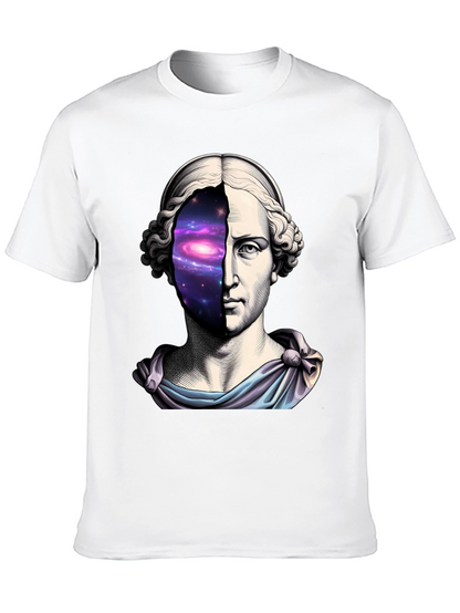 Galaxy Bust T-Shirt - Cosmic Artistic Tee