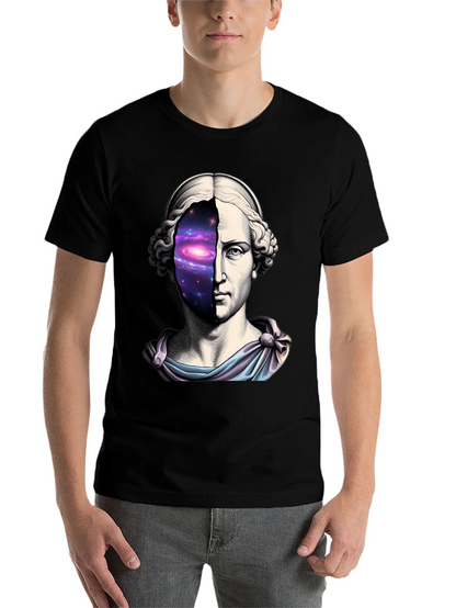 Galaxy Bust T-Shirt - Cosmic Artistic Tee