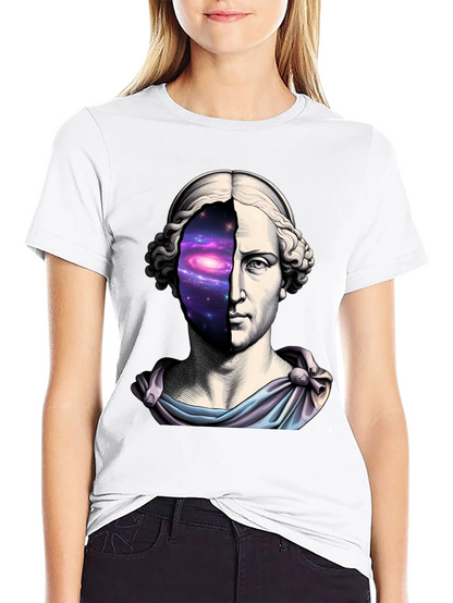 Galaxy Bust T-Shirt - Cosmic Artistic Tee