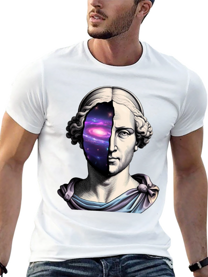 Galaxy Bust T-Shirt - Cosmic Artistic Tee