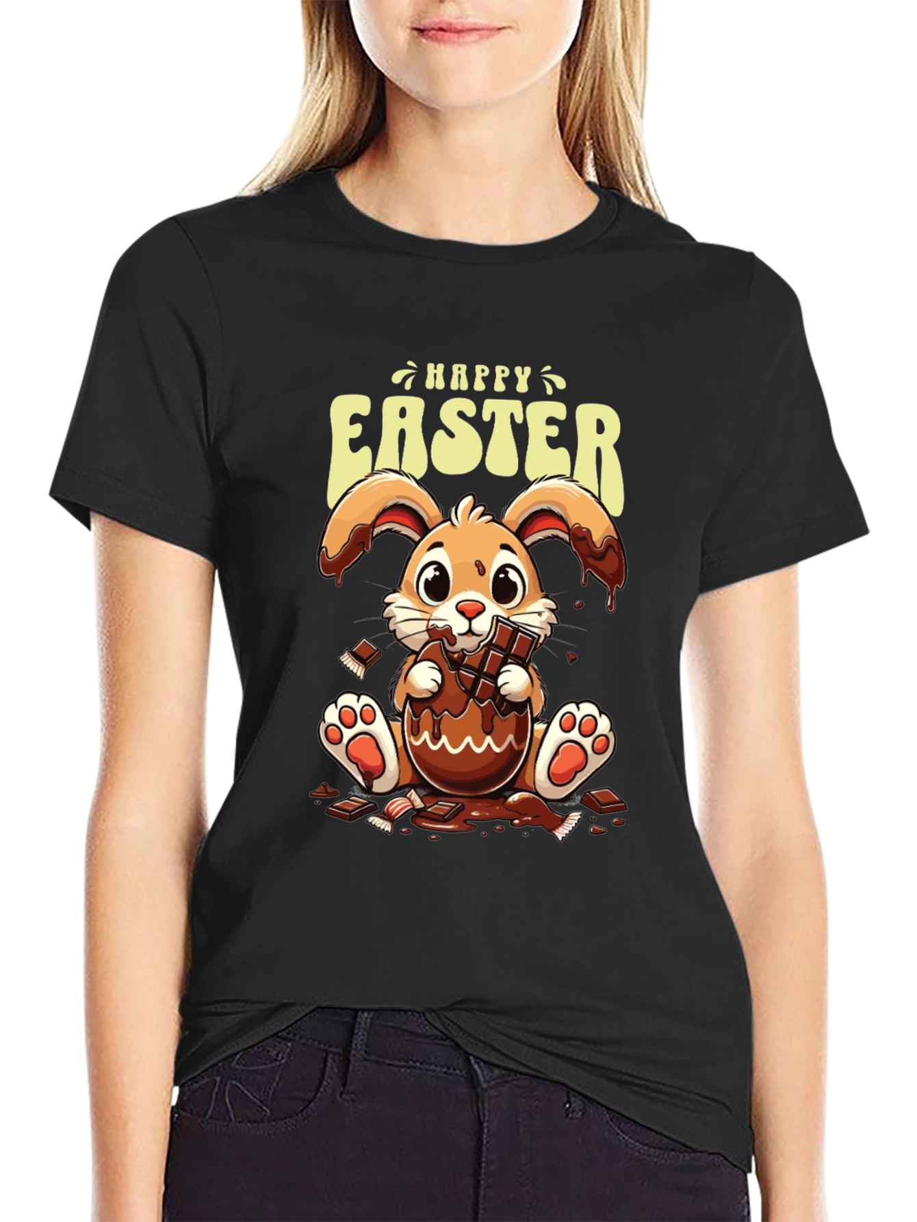 Happy Easter Bunny Chocolate T-Shirt