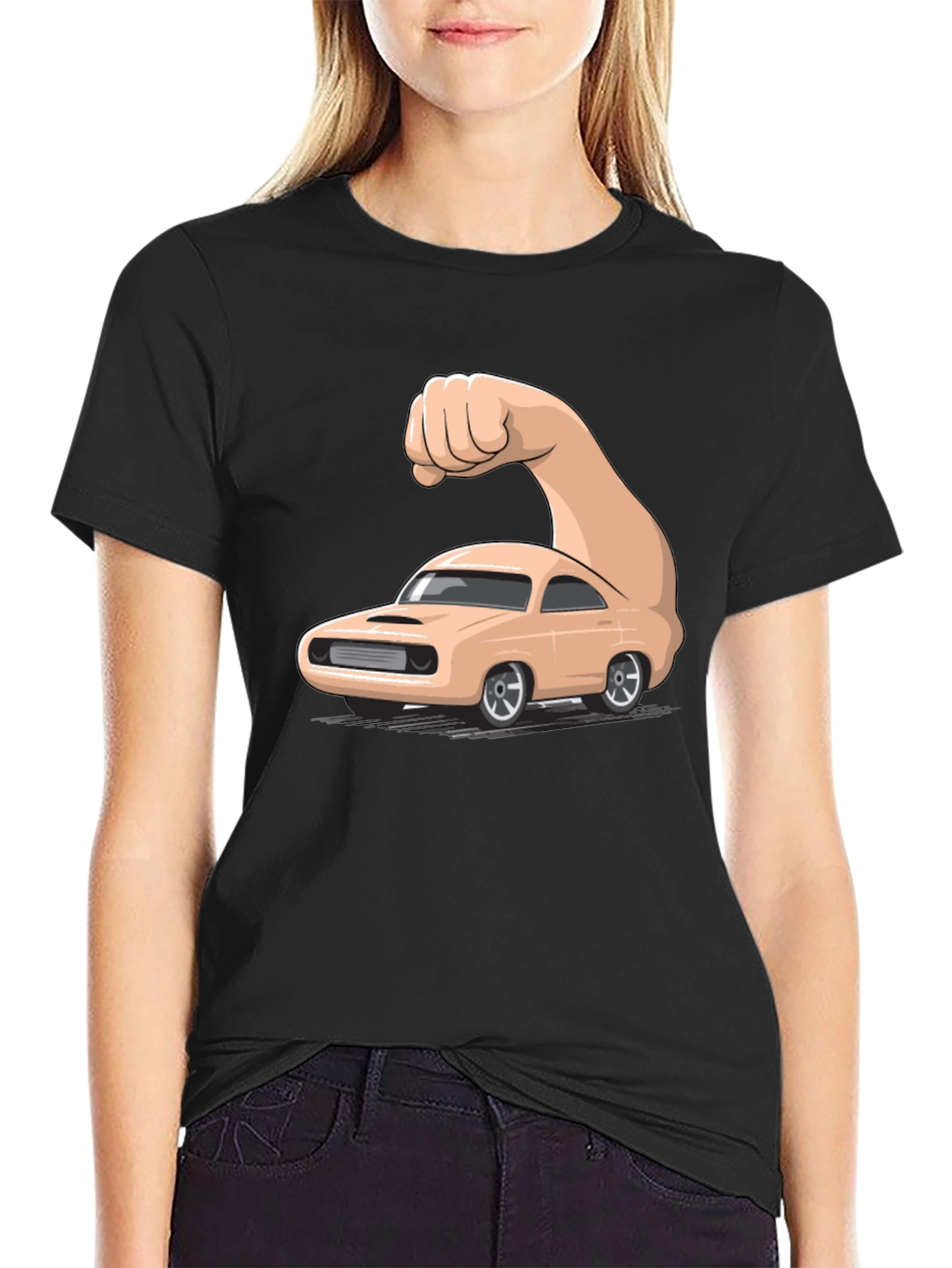 Muscle Car Graphic T-Shirt - Mens Black Tee