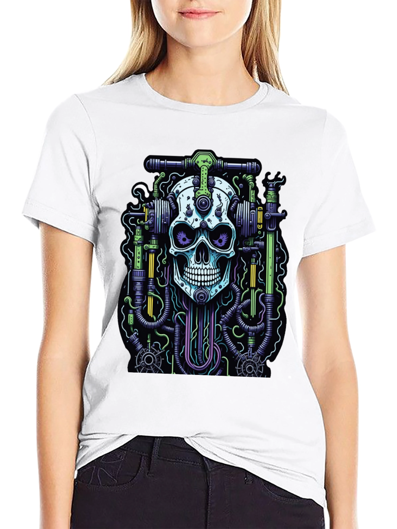 Skull Mechanic Graphic T-Shirt