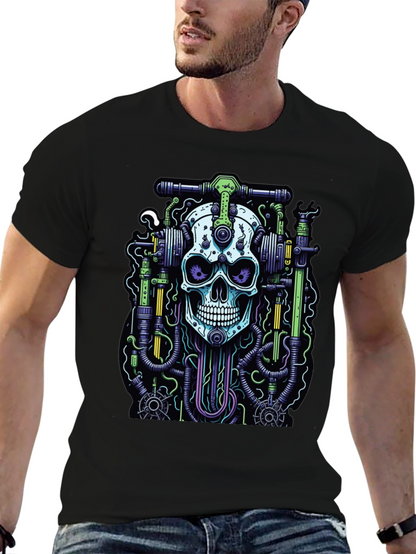 Skull Mechanic Graphic T-Shirt